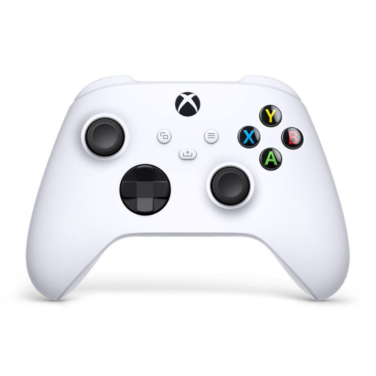 Manette Xbox blanche élégante, alliant style moderne et confort, idéale pour des sessions de jeu prolongées avec une réactivité exceptionnelle. | Inforezo