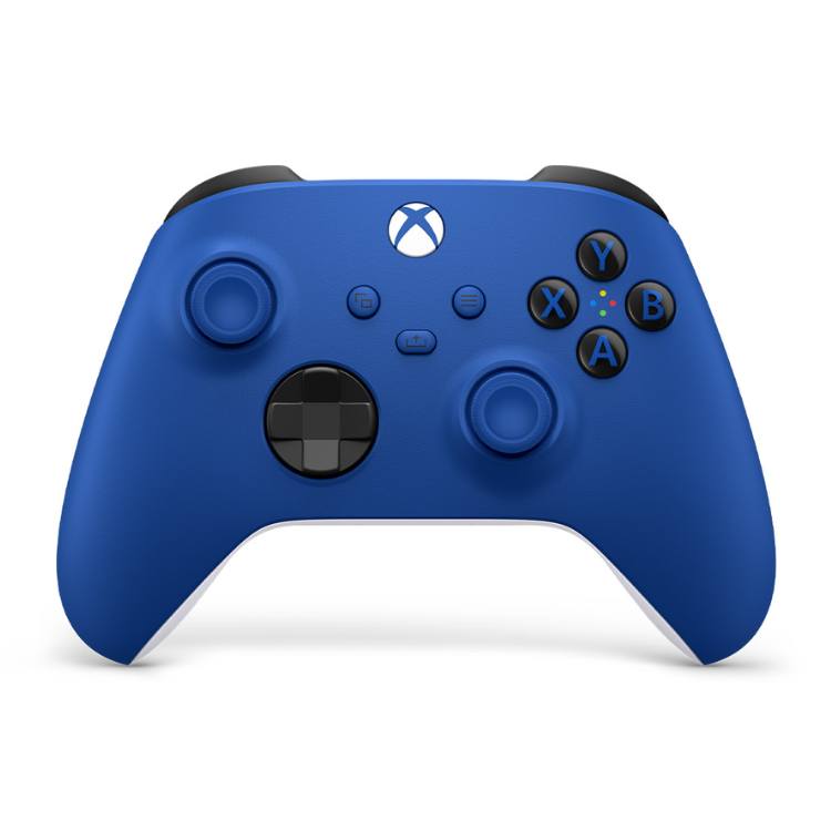 Collection of Manette Xbox bleue dynamique, offrant un design ergonomique et une performance de jeu inégalée, parfaite pour des heures de divertissement. | Inforezo in a gallery layout