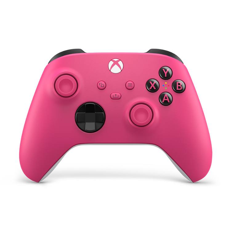 Collection of Manette Xbox rose, alliant style et performance, idéale pour des sessions de jeu confortables et captivantes. | Inforezo in a gallery layout